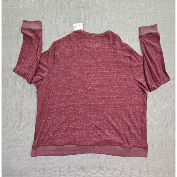 Sonoma Goods for Life Super Soft Crewneck Tee Size 4XB Long Sleeve Brick Red NWT - Picture 2 of 16